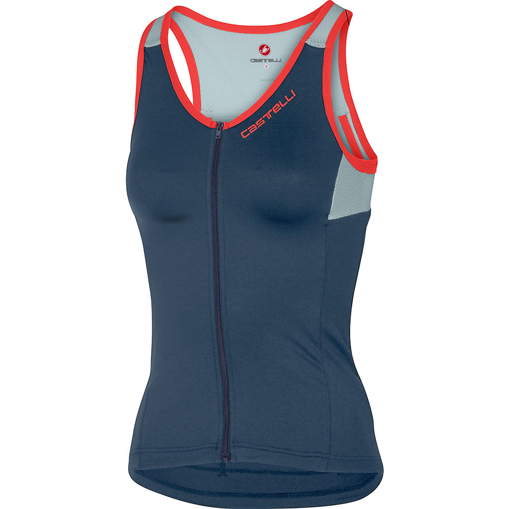 Castelli Women's Solare Top - Dark Steel Blue-Winter Sky