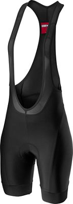 Castelli Women's Prima Bibshort - Black-Dark Grey - M}, Black-Dark Grey