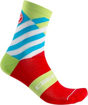 Castelli Women's Talento Socks - Multicolor Chartreuse - S/M
