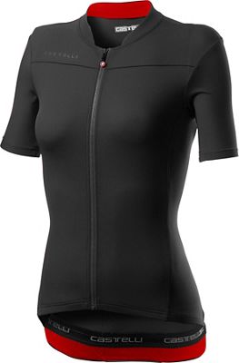 Castelli Women's Anima 3 Jersey - Light Black-Red - M}, Light Black-Red