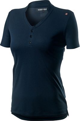 Castelli Women's Tech Polo Shirt - Dark Infinity Blue