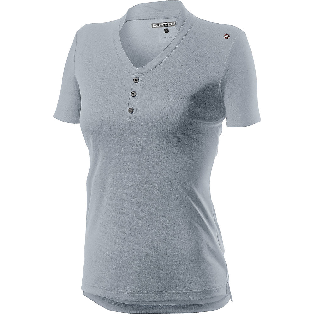 Castelli Women's Tech Polo Shirt - Gris argent