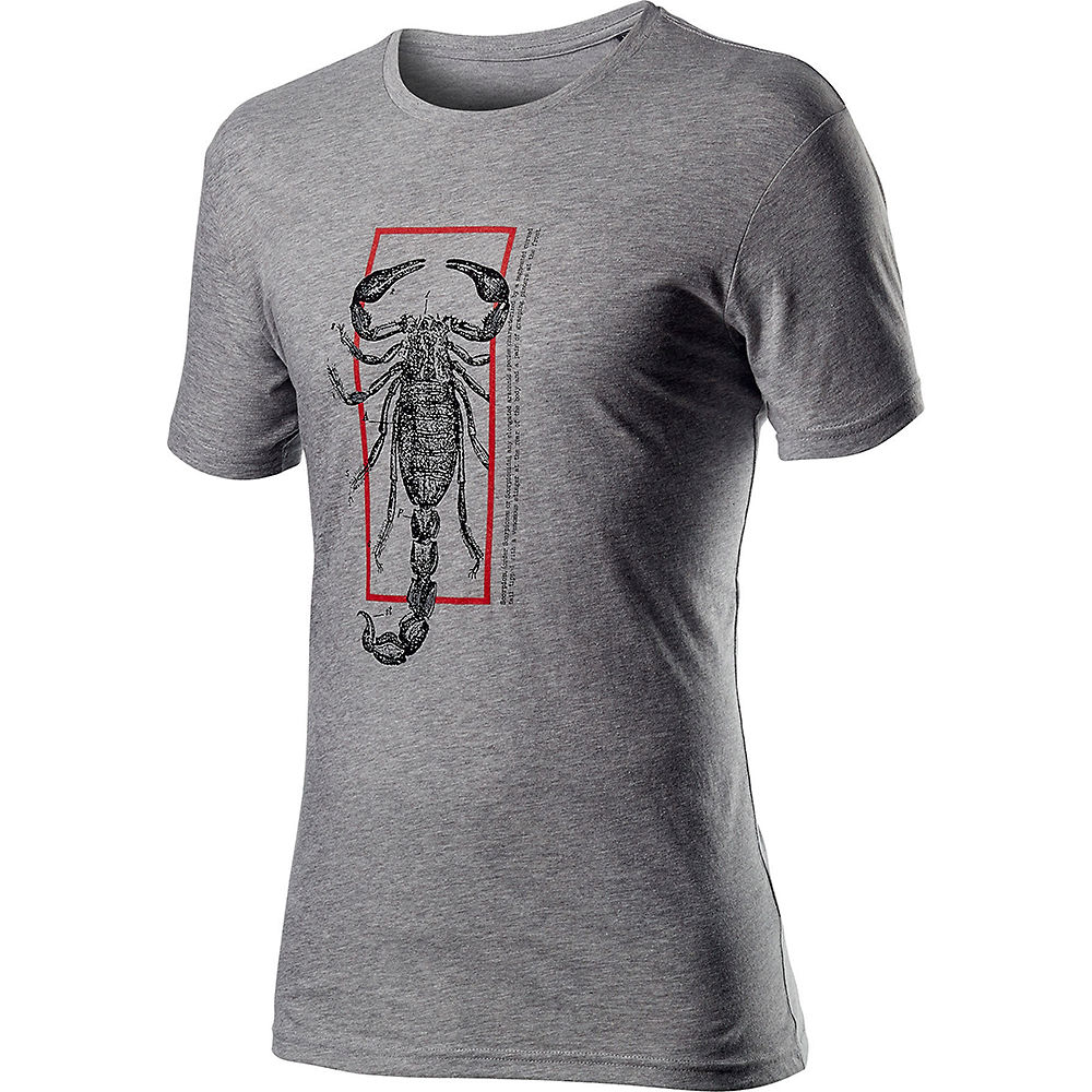 Castelli Logo T-Shirt - Gris léger mélangé - XS