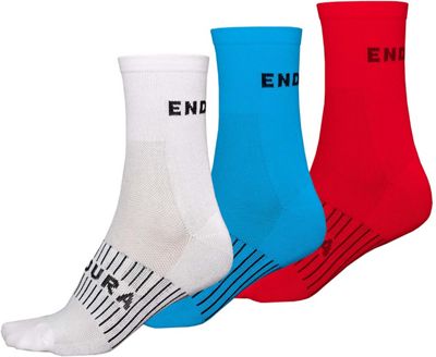 Endura COOLMAX Race Socks (3-Pack) - White - S/M, White