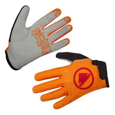 Endura Kids Hummvee Cycling Gloves - Tangerine - Limited - 7-8 years}, Tangerine - Limited