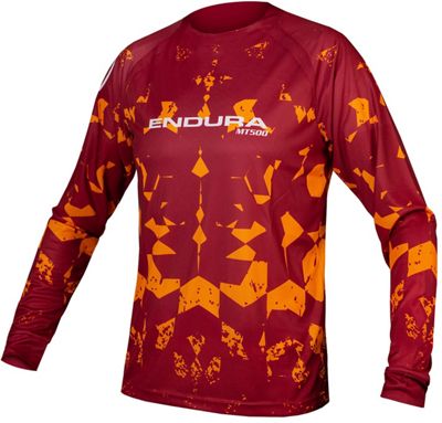 Endura MT500 Kali Long Sleeve Cycling Jersey - Rust Red - Limited