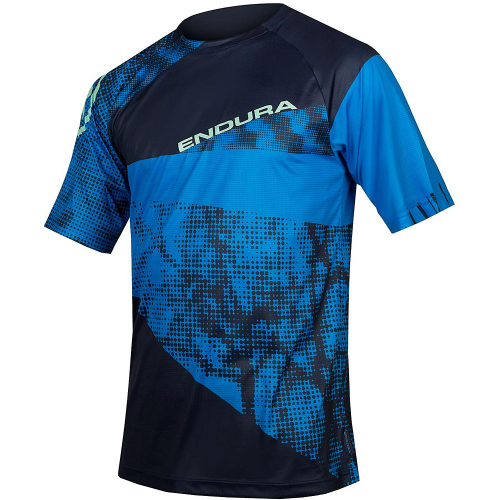 Endura SingleTrack Dots SS Cycling Jersey - Navy - Limited