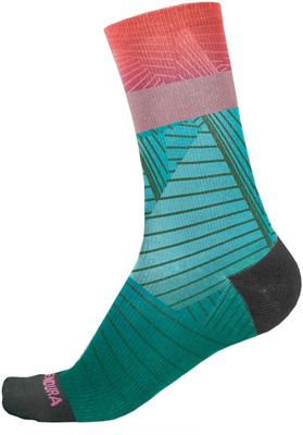 Endura Womens Graphic Sock (Hi Viz Coral - LTD) - One Size