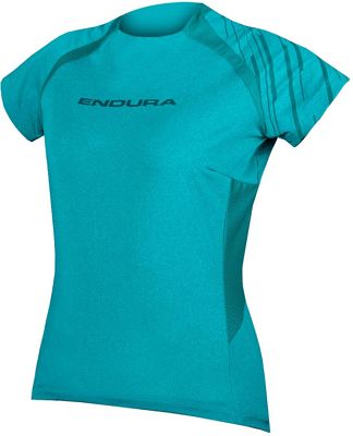 Endura Women's SingleTrack SS Cycling Jersey - XL - Pacific Blue