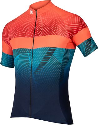 Endura Lines Short Sleeve Cycling Jersey - Sunrise - Limited - XL