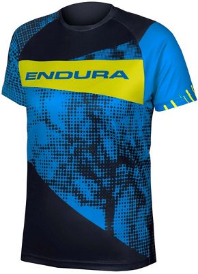 Endura Kids MT500JR Short Sleeve Cycling Jersey - Azure Blue - Limited - 7-8 years