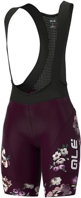 25871535205 Alé Women's Graphics PRR Fiori Bib Shorts - Plum sku 25871535205
