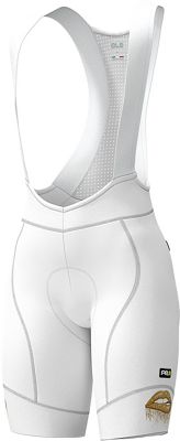 Alé Women's Graphics Lips Summer Bib Shorts - White-Gold - XS
