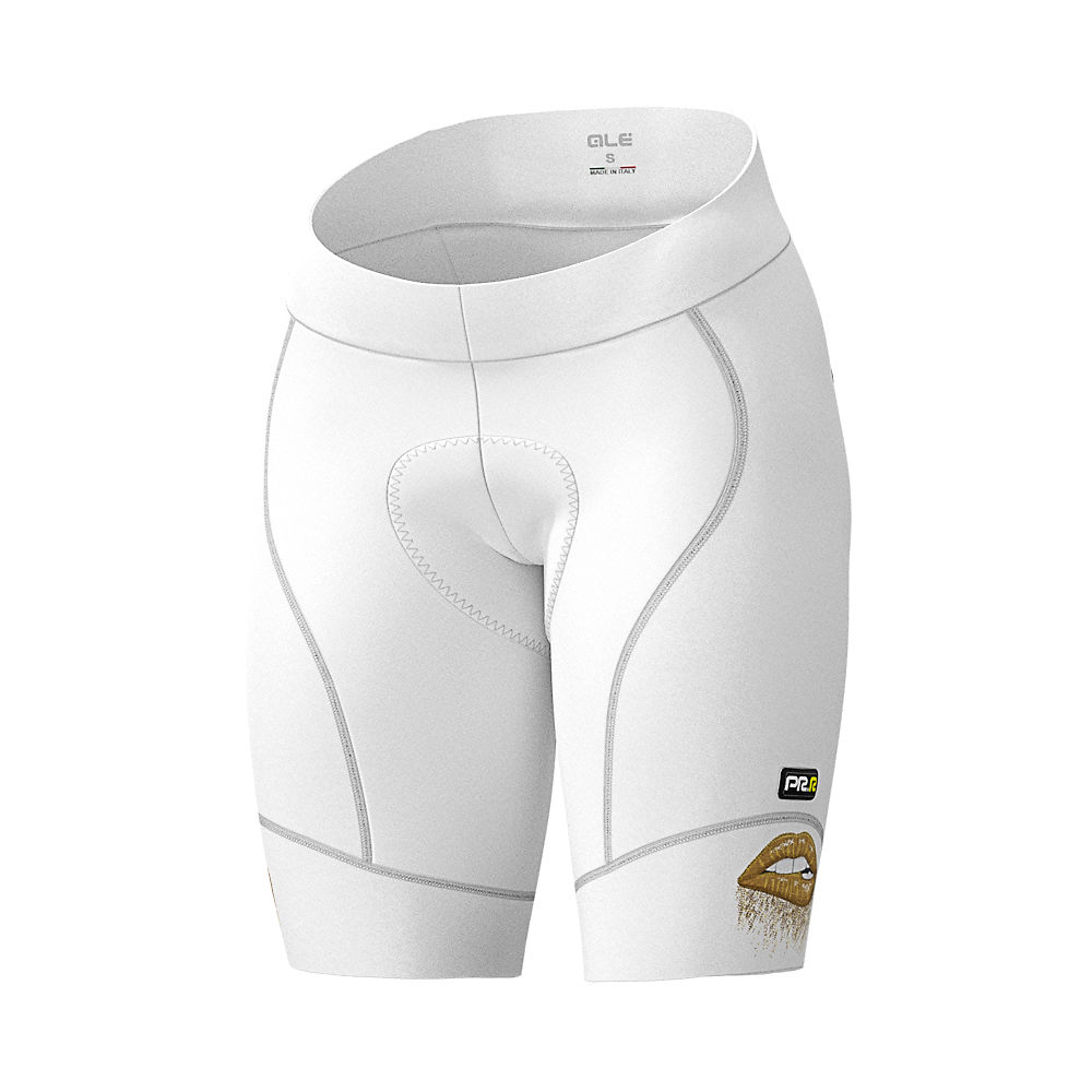 Alé Women's Graphics PRR Lips Summer Shorts - White-Gold - XS