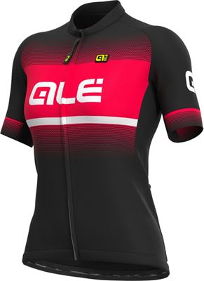 Alé Women's Solid Blend Jersey - Black-Strawberry - L}, Black-Strawberry