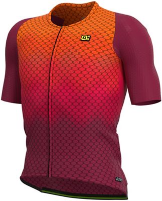 Alé R-EV1 Velocity G+ Jersey SS20 - Bordeaux-Fluo Orange - XXL}, Bordeaux-Fluo Orange