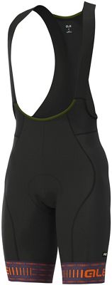 Alé Graphics PRR Green Road Bib Shorts - Plum-Fluro Orange - XXL}, Plum-Fluro Orange