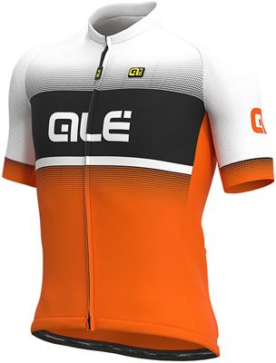 Alé Solid Blend Jersey  - Fluro Orange-Black-White - XS, Fluro Orange-Black-White