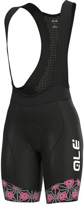 Alé Women's PRS Garda Bib Shorts  - Black-Fluro Pink - XL, Black-Fluro Pink