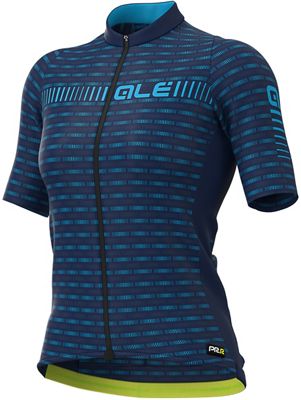 Alé Women's Graphics PRR Green Road Jersey SS20 - Blue-Light Blue - L}, Blue-Light Blue