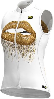 Alé Women's Graphics PRR Lips Summer Jersey - White-Gold