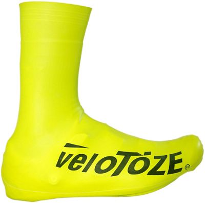 VeloToze Tall Overshoess 2.0 2020 - Hi-Viz Yellow - L}, Hi-Viz Yellow