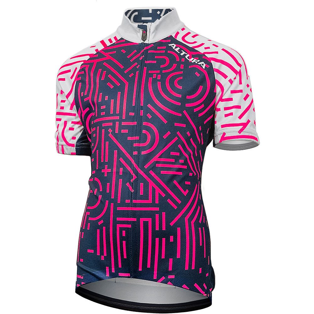 Altura Kids Icon Jersey - Navy-Diva Pink - 9-10 years