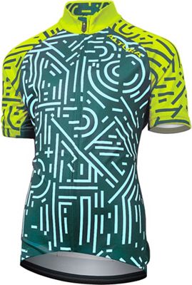 Altura Kids Icon Jersey  - 7-8 years - Teal-Lime Punch