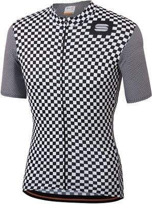 Sportful Checkmate Jersey - Blanc-Noir