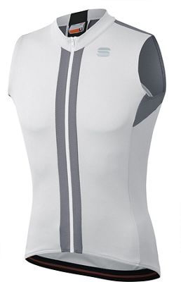 Sportful Strike Sleeveless Jersey - Blanc-Noir - XXL