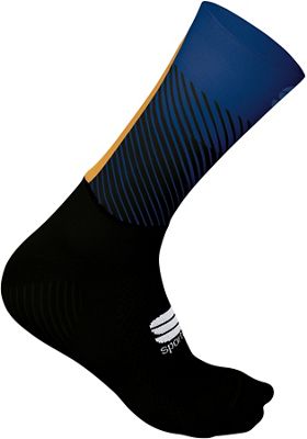 Sportful Evo Socks - Black-Blue Twilight-Gold - M/L