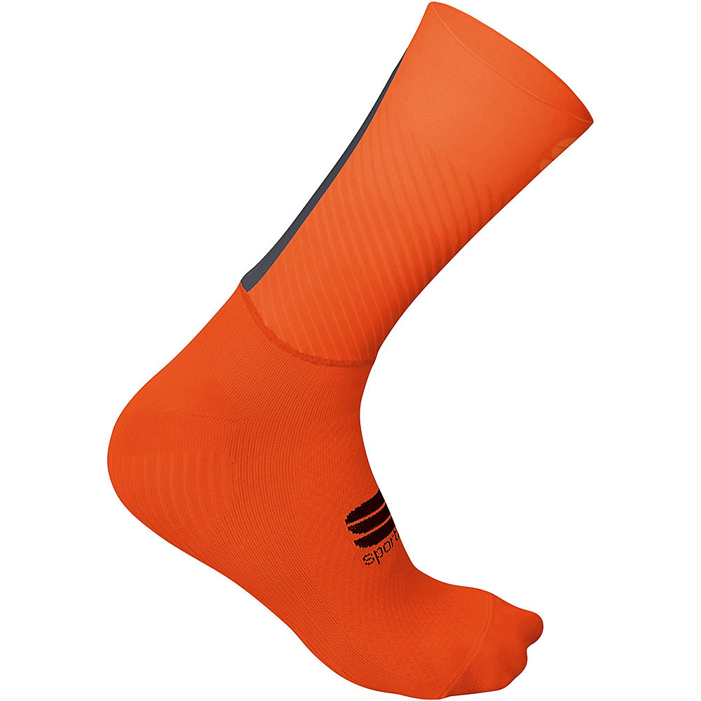 Sportful Evo Socks - Fire Red-Orange SDR-Anthracite - M/L