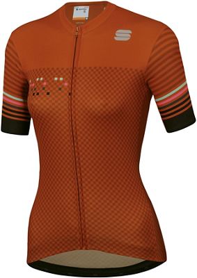 Sportful Women's Sticker Jersey - Sienna-Dark Sienna-Black - XL