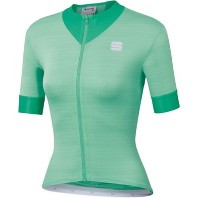 Sportful Women's Kelly Short Sleeve Jersey - Green - XL}, Green