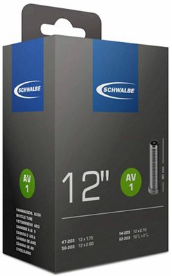 Schwalbe 12" Inner Tube - Black - 40mm Valve, Black