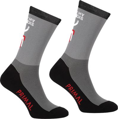 Primal These Are My Cycling Socks SS20 - Black-Grey - S/M}, Black-Grey