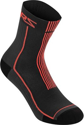 Alpinestars Summer Socks 22  - Noir/Rouge, Noir/Rouge