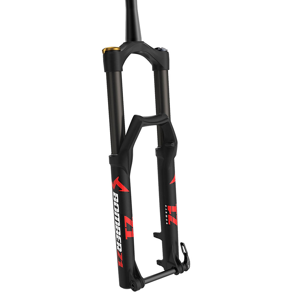 Marzocchi Bomber Z1 Coil Mountain Bike Forks - Black - 44mm Offset - Axle:15mm QR x 110mm}, Black