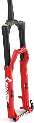 Marzocchi Bomber Z1 Coil Mountain Bike Forks - Red - 44mm Offset - Axle:15mm QR x 110mm}, Red