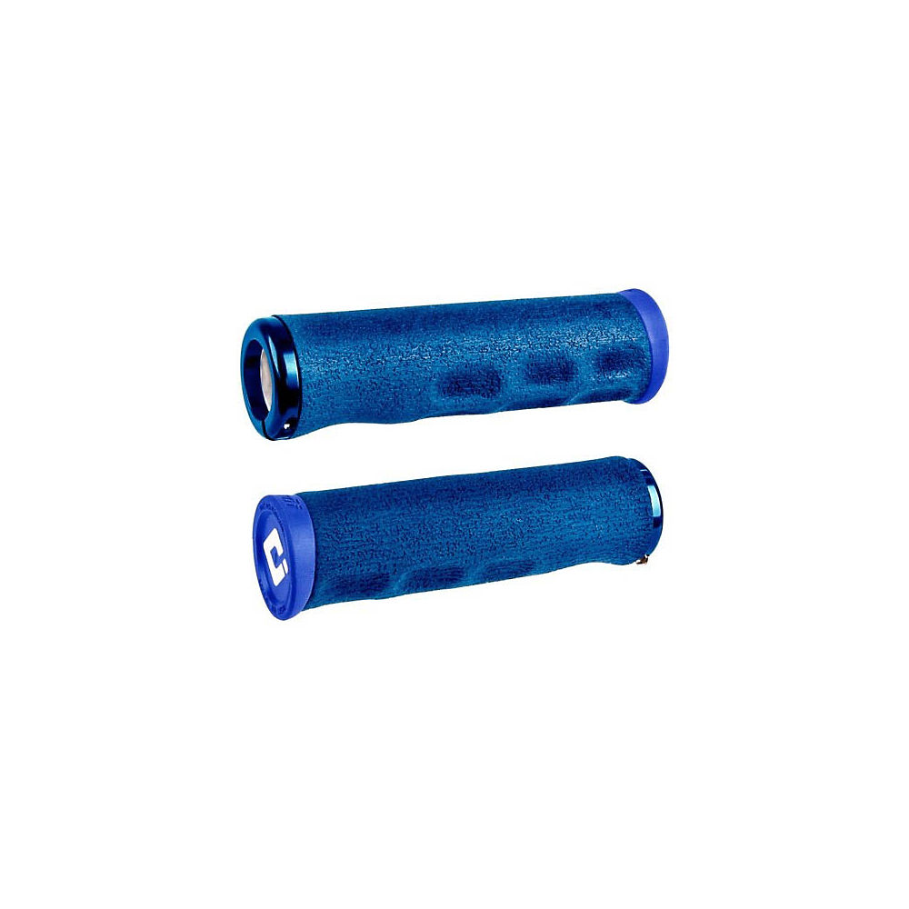 ODI F-1 Series Dread V2.1 Lock-On MTB Grips - Bleu - 130mm, Bleu