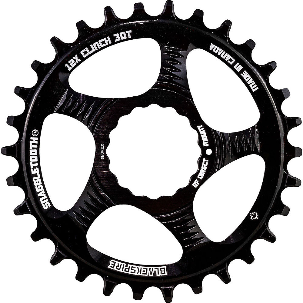 Blackspire Snaggletooth Cinch Shimano Chainring - Noir - Direct Mount, Noir