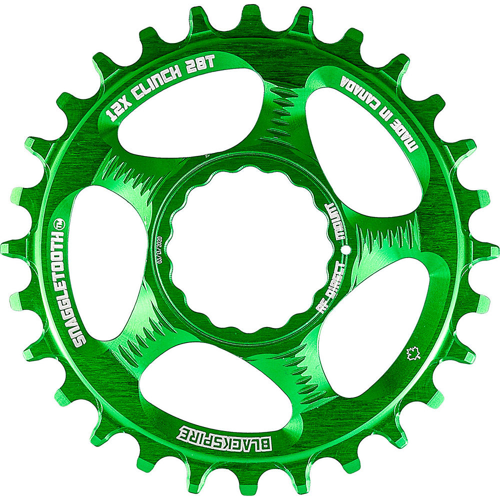 Blackspire Snaggletooth Cinch Shimano Chainring - Citron Vert - Direct Mount, Citron Vert