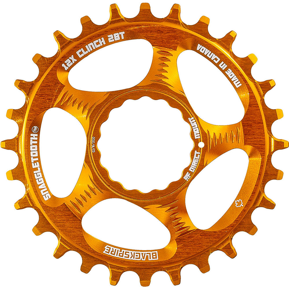 Blackspire Snaggletooth Cinch Shimano Chainring - Orange - Direct Mount, Orange