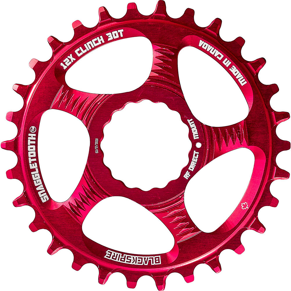 Blackspire Snaggletooth Cinch Shimano Chainring - Rouge - Direct Mount, Rouge