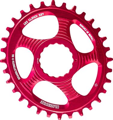 Blackspire Snaggletooth Cinch Shimano Ova Chainring - Red - Direct Mount, Red