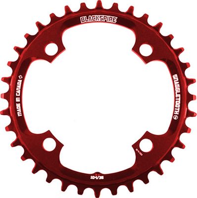 Blackspire Snaggletooth Shimano MTB Chain Ring - Red - 4-Bolt, Red