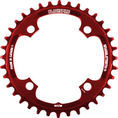 Click to view product details and reviews for Blackspire Snaggletooth 104 Shimano Chainring Red 4 Bolt Red.