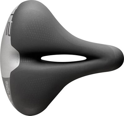 Selle Italia T2 Flow City Bike Saddle - Black - L2 - 233mm Wide, Black