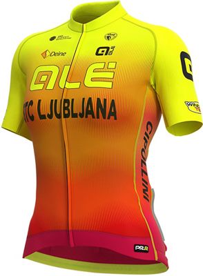 Alé Women's BTC Ljubliana 2020 PRR Jersey  - Yellow- Black-Red - XXL, Yellow- Black-Red