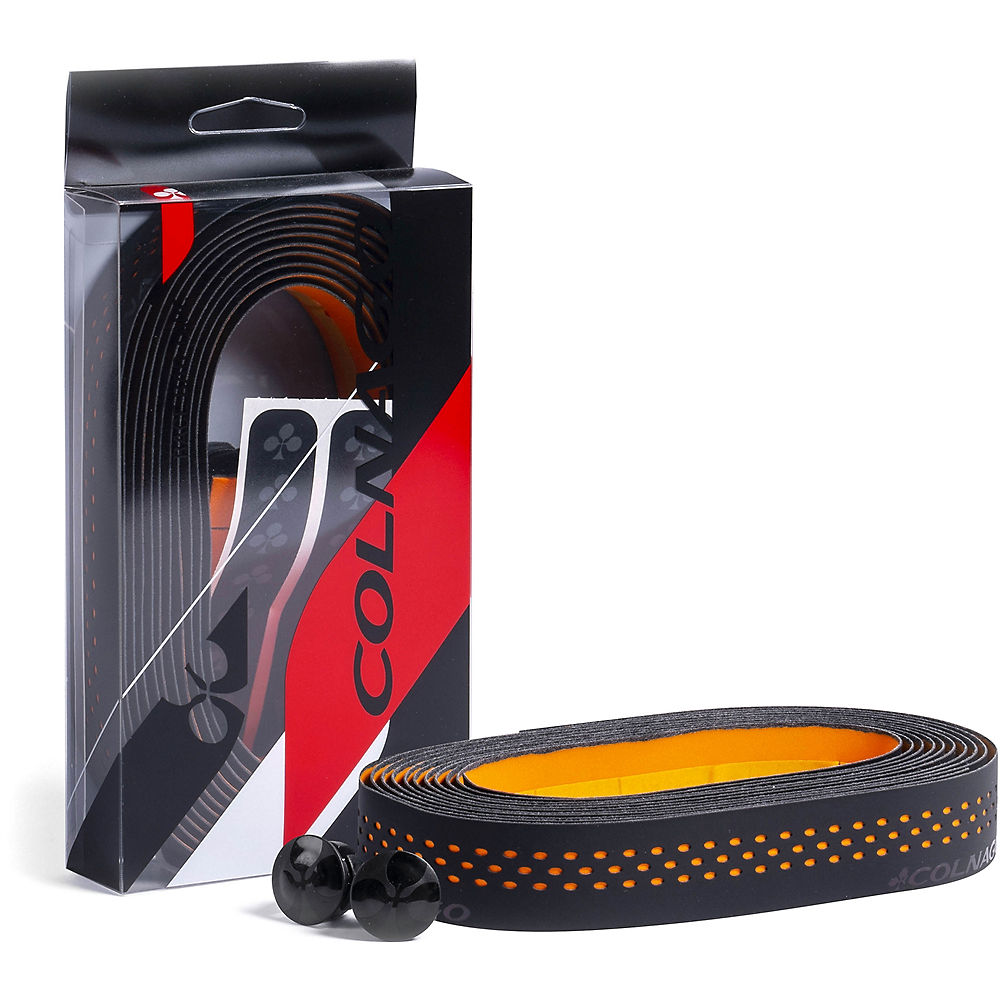 Colnago Dot Bar Tape - Noir - Orange, Noir - Orange